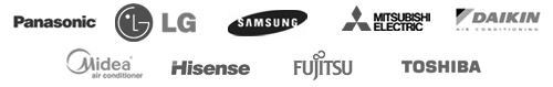 Klíma márkák, Panasonic, LG, Samsung, Midea, Mitsubishi, Daikin, Hisense, Fujitsu, Toshiba